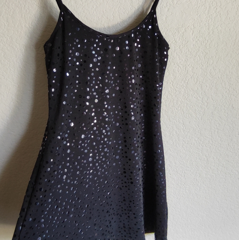 20's style mini black dress